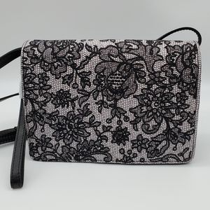 🖤Patricia Nash Lanza Organizer Clutch Lace Leather